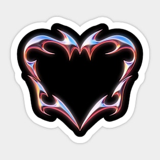 3D Holographic Gothic Design Element Sticker